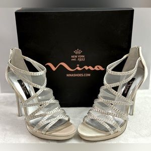 Nina Women's Belinda-YS Dress Stiletto Sandal Size 8M